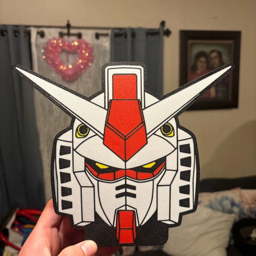 Gundam lamp like new, USB powered with switch, 25x20cm