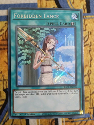 Forbidden Lance Quick Play Spell used Yu-Gi-Oh! card 25th Anniversary
