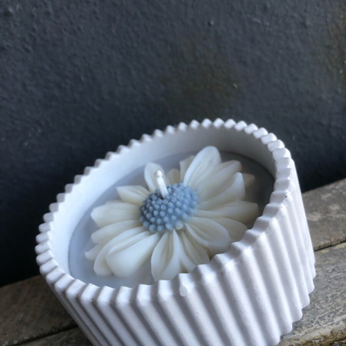 Handmade bomboniere gray-white new