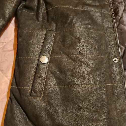 Arma men's leather jacket new, brown, size 50