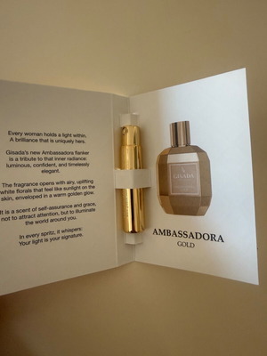 Gisada Ambassador Gold Eau de Parfum tester σετ, καινούργιο, σύνολο 3 ml
