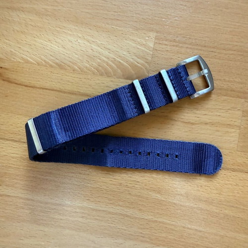 Nato Strap Style Premium Blue 21mm - 22mm like new