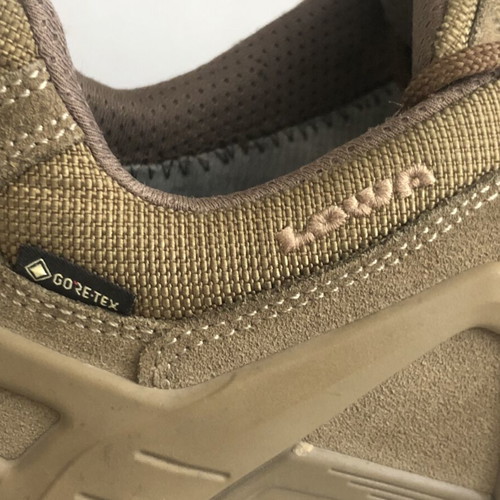 Lowa GTX Gore Tex shoes used, beige, size 44.5