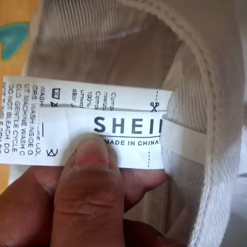 Shein White Denim Bermuda Shorts Size S Like New