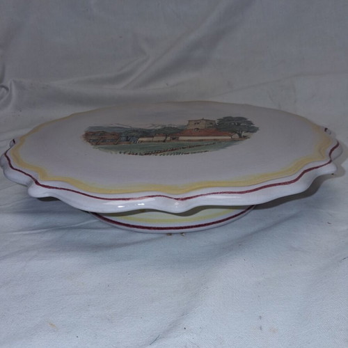 Vintage Swiss Reuge Ceramic Music Stand “Danube Waves” circa 1960