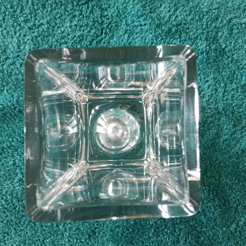 Crystal vase new, height 18.5×8.5 cm