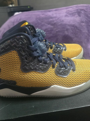 Nike Air Jordan Air Spike Forty 'Dunk From Above' shoes size 42.5, yellow