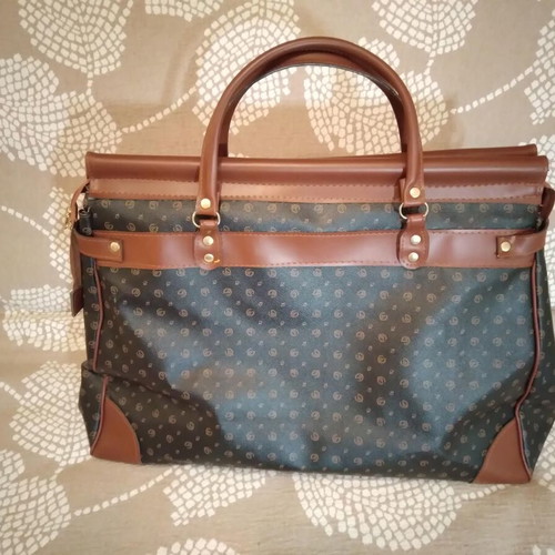 Leather Travel Bag from Eco Leather, New, Brown, 50x30x40 cm