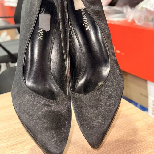 Diamantique black heels size 39