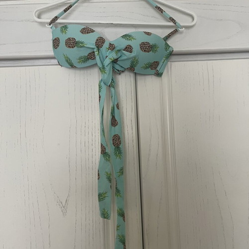 Calzedonia kids' bikini 13-14 years turquoise with pineapples