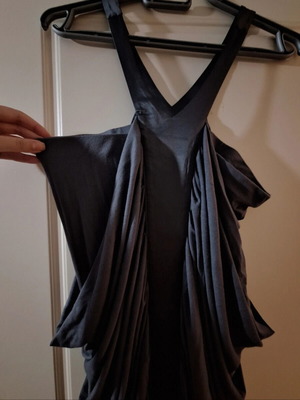 Lipsy London Mini Dress new, grey, medium, ruched design