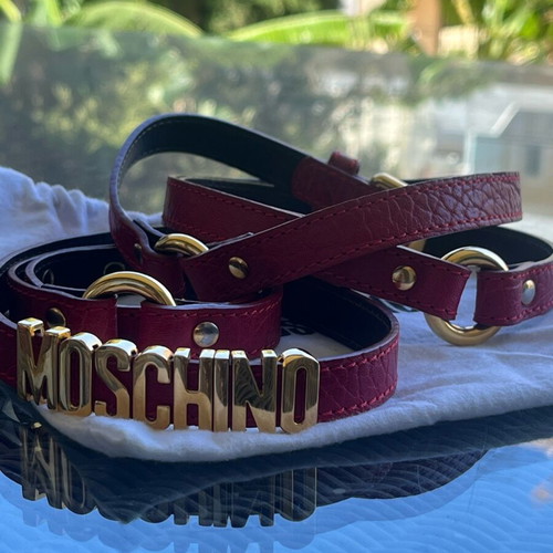 Moschino red belt like new
