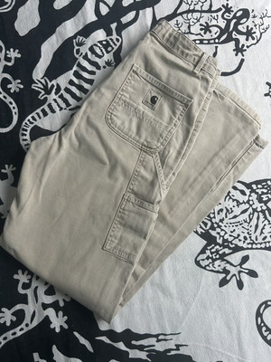 Carhartt Wip Cargo Pants Size 24 Like New Beige