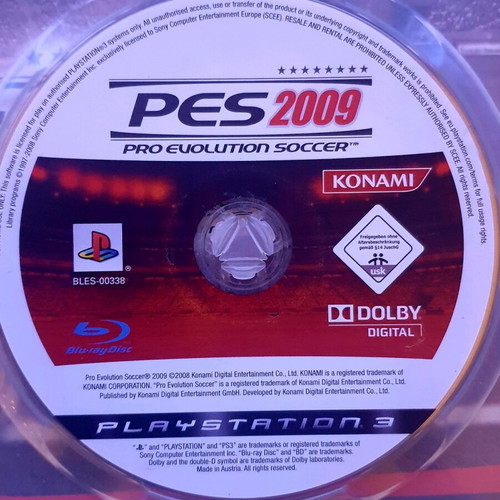Pro Evolution Soccer 2009 for PlayStation 3 like new