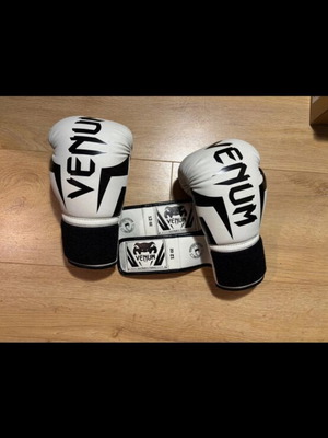 Venum Elite Gloves 12oz white-black, like new