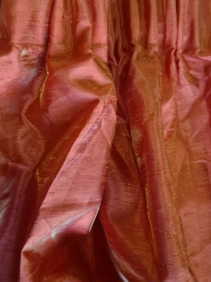 Curtains 2 sets orange iridescent like new