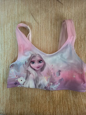 Frozen Disney girls' swim top like new, pink, age 10