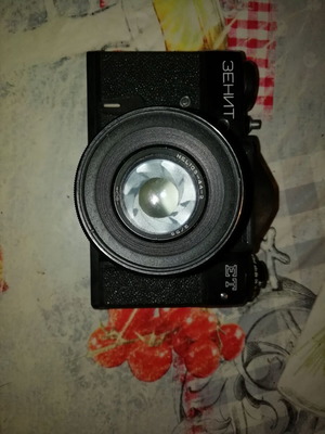 Zenit-ET Vintage 35mm SLR Camera with Helios 44-2 Lens and Case like new