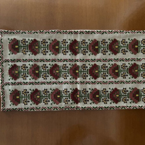 Set of 2 handmade embroidered table runners like new