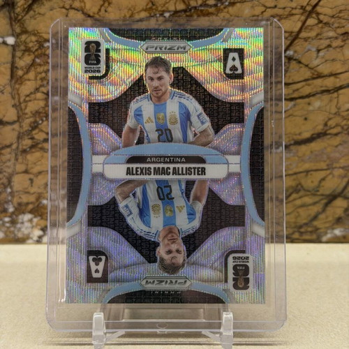 2026 Panini Prizm FIFA World Cup Soccer Aces Alexis Mac Allister Silver Wave Prizm card