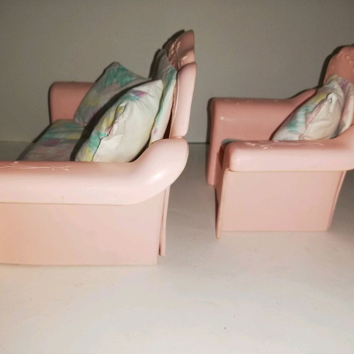 Vintage Barbie Sweet Roses pink furniture like new