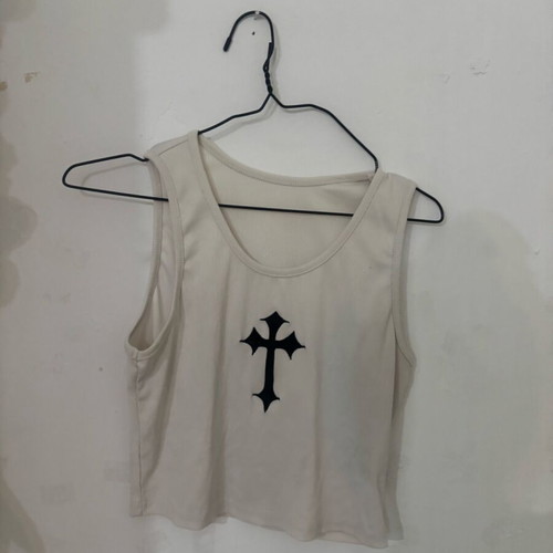 Shein white-beige blouse used, size M