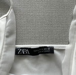 Zara μπλουζάκι άσπρο σαν καινούργιο με διαφάνεια, εφαρμοστό S