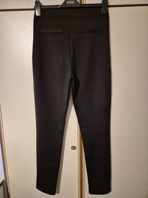 Elastic pants like new, black with side design size L