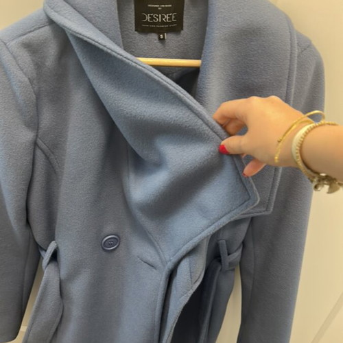 Desiree blue-gray coat like new, size S