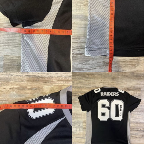 NFL Team Apparel Raiders Jersey #60 Est. 1960, men's S