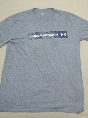 Under Armour men's short sleeve shirt like new, size Large, gray