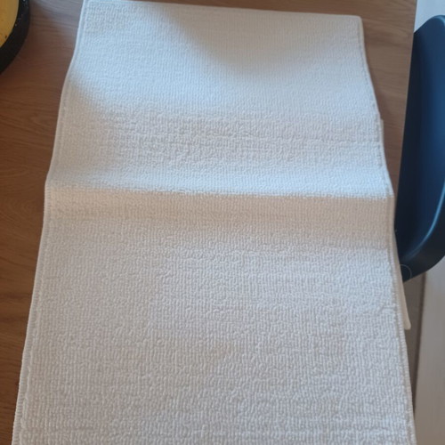 Bathroom mats, set of 3, white