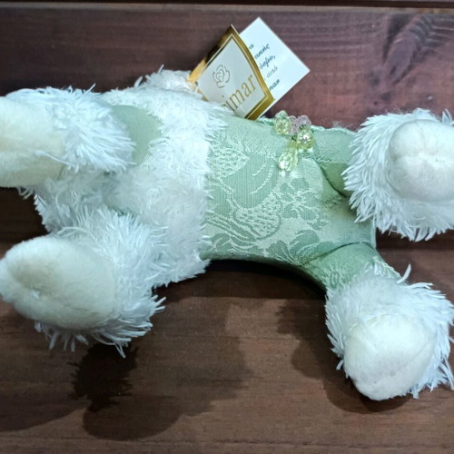 Trimar poodle fabric doll new, greenish
