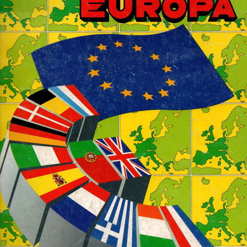 Panini Europe Sticker Album new, collectible political edition 1986
