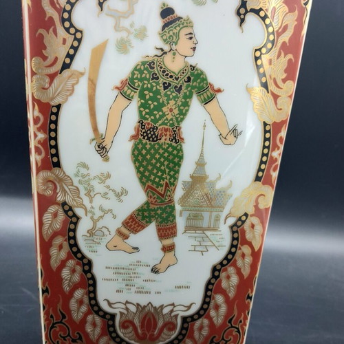 AK Kaiser Siam vintage porcelain vase, 39.5 cm