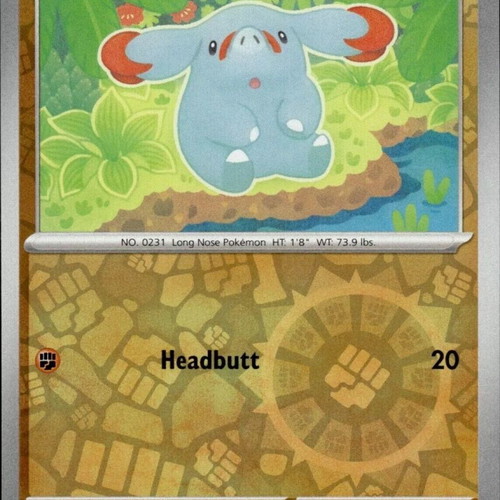 Pokemon Phanpy 102/191 Reverse Holo collectible card new
