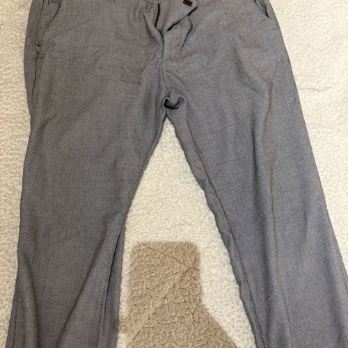 Zara men's gray fabric pants like new, size L