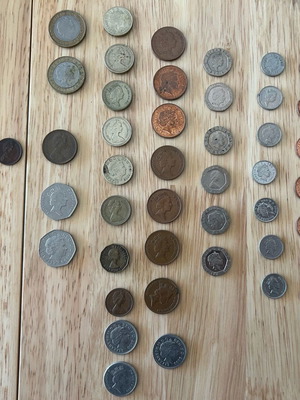 Συλλογή κερμάτων Αγγλίας μεταχειρισμένη, 44 τεμάχια 1956-2012