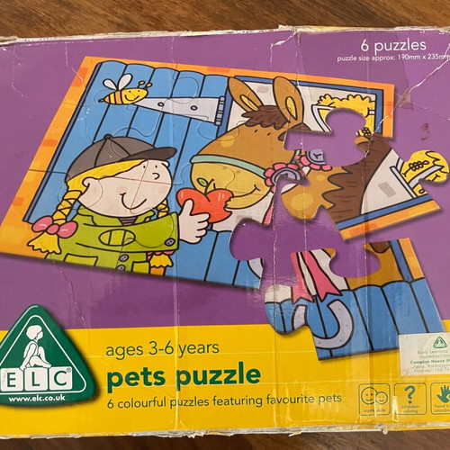Early Learning Centre (ELC) vintage 6 pets jigsaws used
