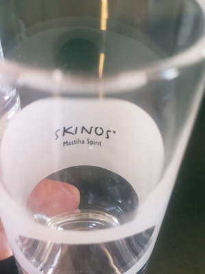 Skinos shot glasses new, set of 2