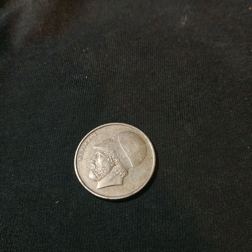 Collectible coin Greek Republic 20 drachmas 1976 used
