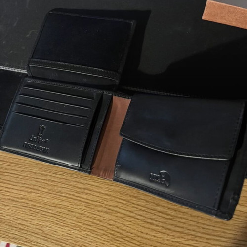 Lavor leather wallet new, black