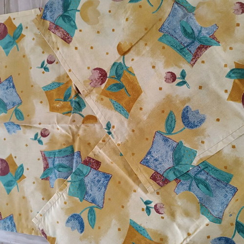 Cotton kitchen cloths set of 3, one 43x43 cm, new