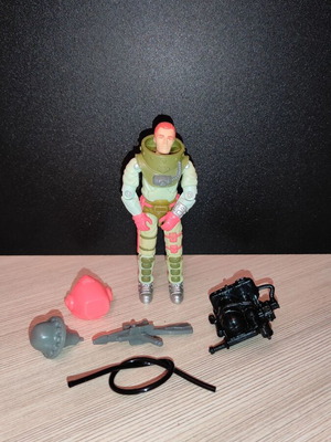 G.I.JOE Deep-Six (v2) 1989 action figure used, complete with accessories