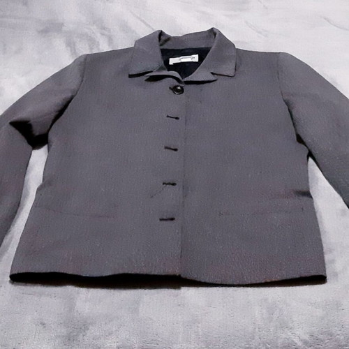 Zara jacket Large/40 gray thin checkered, like new