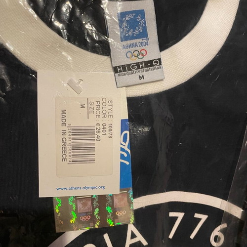 Athens 2004 memorabilia tshirt new, 3x Small