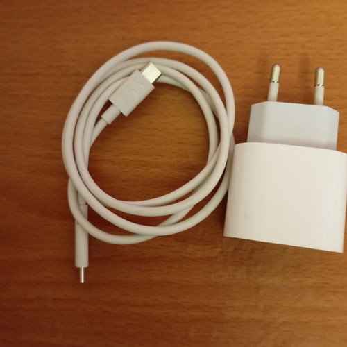 iPhone original charger with USB-C cable