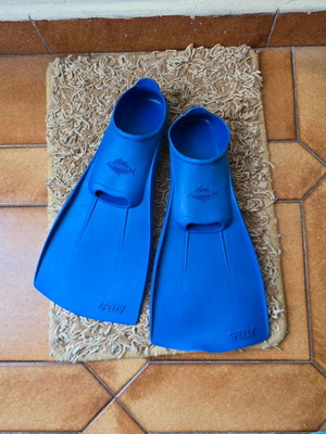 Florida children's swim fins size 26-28, lightly used