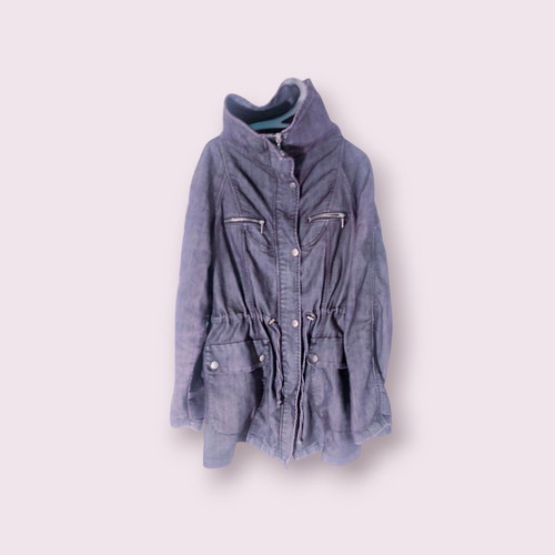 Stradivarius spring denim jacket used, size S, bluish purple