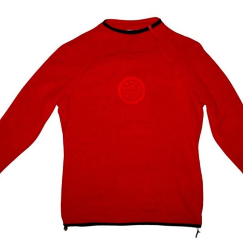 Louis Feraud fleece top new, red, size S